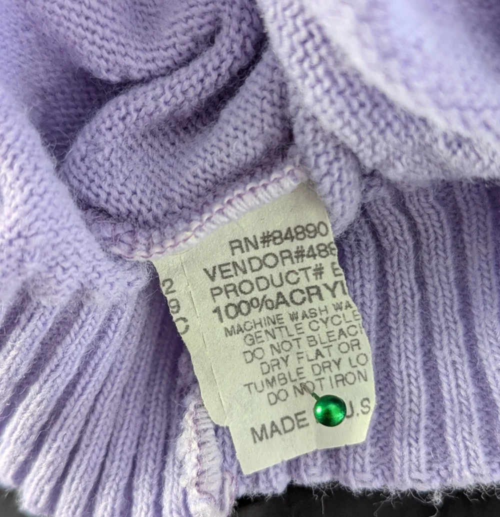 💜 Vintage Knit L Sweater Pullover Delicate Feminine Gramma Core